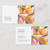 Minimalistisch Visitekaartje met abstract patroon (Voorkant / Achterkant)