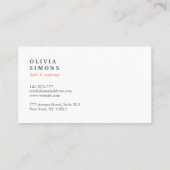 Minimalistisch Visitekaartje met abstract patroon (Achterkant)