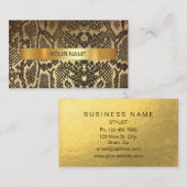 Minimalistisch Visitekaartje met goudkoorts uit de (Voorkant / Achterkant)