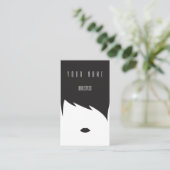 , minimalistisch visitekaartje met haarstylist (Staand voorkant)