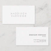 Minimalistisch Visitekaartje met ingegraveerd effe (Voorkant / Achterkant)