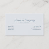 Minimalistisch Visitekaartje met kleuterblauw (Voorkant)