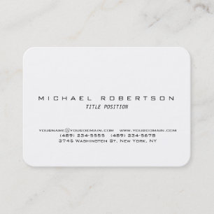 Minimalistisch Visitekaartje met witte ronde hoek