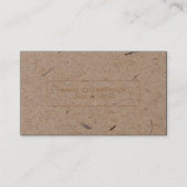 Minimalistisch Visitekaartje modern resterend kraf (Voorkant)