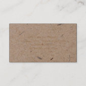 Minimalistisch Visitekaartje modern resterend kraf (Achterkant)