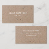 Minimalistisch Visitekaartje modern resterend kraf (Voorkant / Achterkant)