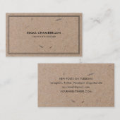 Minimalistisch Visitekaartje modern resterend kraf (Voorkant / Achterkant)