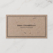 Minimalistisch Visitekaartje modern resterend kraf (Voorkant)