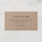 Minimalistisch Visitekaartje modern resterend kraf (Achterkant)