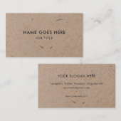 Minimalistisch Visitekaartje modern resterend kraf (Voorkant / Achterkant)