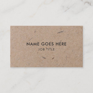 Minimalistisch Visitekaartje modern resterend kraf