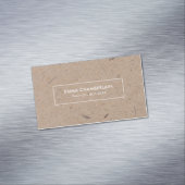 Minimalistisch Visitekaartje modern resterend kraf Magnetisch Visitekaartje (Voorbeeld)