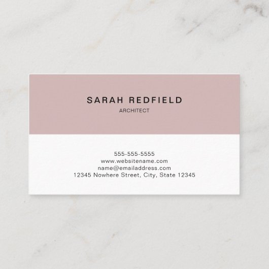 Minimalistisch Visitekaartje nr.1 (Achterkant)