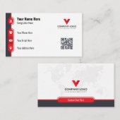 Minimalistisch Visitekaartje ontwerp | Elegant & A (Voorkant / Achterkant)