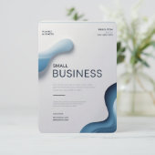 Minimalistisch Visitekaartje Ontwerp voor Bilu Tee Informatiekaartje (Staand voorkant)