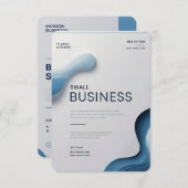 Minimalistisch Visitekaartje Ontwerp voor Bilu Tee Informatiekaartje (Voorkant / Achterkant)