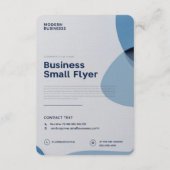 Minimalistisch Visitekaartje Ontwerp voor Bilu Tee Informatiekaartje (Achterkant)