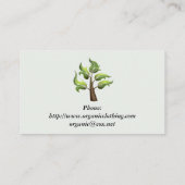 Minimalistisch Visitekaartje op aarde (Achterkant)