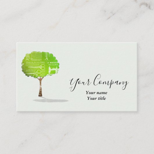 Minimalistisch Visitekaartje op aarde (Voorkant)