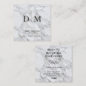 Minimalistisch Visitekaartje op de Realtor Square (Voorkant / Achterkant)