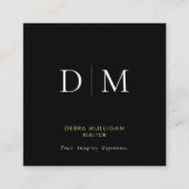 Minimalistisch Visitekaartje op de Realtor Square (Voorkant)