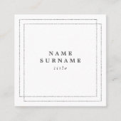 Minimalistisch Visitekaartje op het kansenplein Tr (Voorkant)