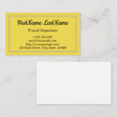 Minimalistisch Visitekaartje reisorganisator (Voorkant / Achterkant)