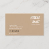 Minimalistisch Visitekaartje – Schoon en modern de (Achterkant)