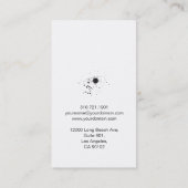 Minimalistisch Visitekaartje  schrijver - zwart (Achterkant)