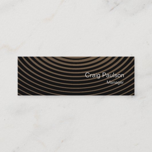 Minimalistisch Visitekaartje Skinny Waves Pattern (Voorkant)