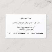 Minimalistisch Visitekaartje toezichthouder (Achterkant)