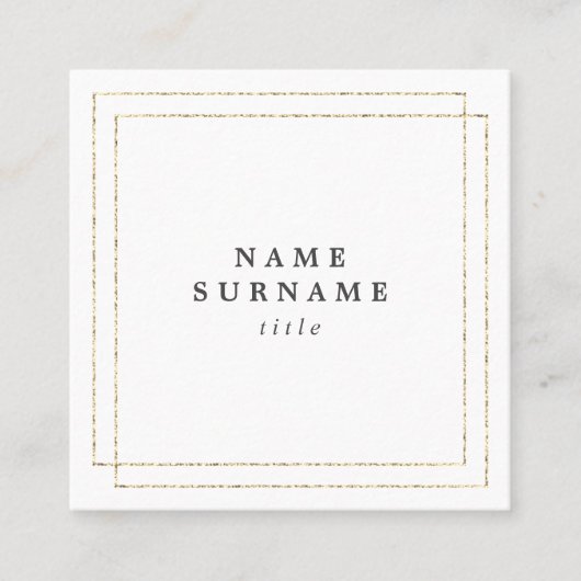 Minimalistisch Visitekaartje Trendy SocialMedia Sq (Voorkant)