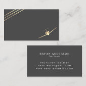 Minimalistisch Visitekaartje van de Aviation Gold  (Voorkant / Achterkant)