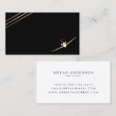 Minimalistisch Visitekaartje van de Aviation Gold  (Voorkant / Achterkant)