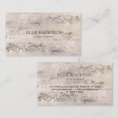 Minimalistisch Visitekaartje van de boomschors (Voorkant / Achterkant)