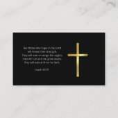 Minimalistisch Visitekaartje van de dominee (Achterkant)