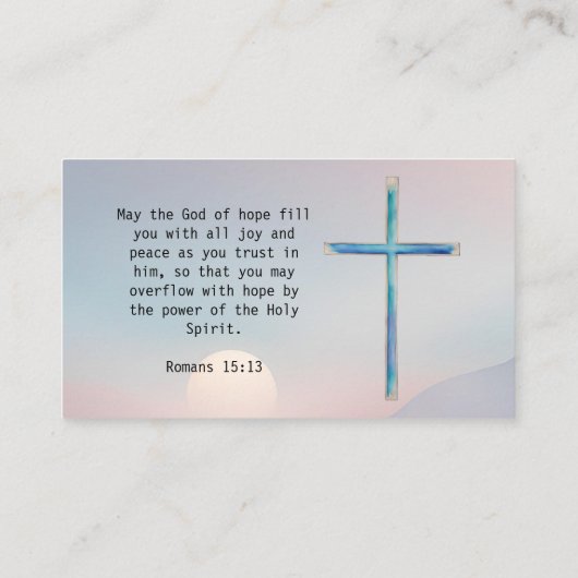 Minimalistisch Visitekaartje van de dominee (Achterkant)