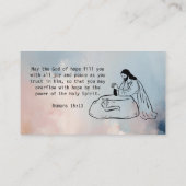 Minimalistisch Visitekaartje van de dominee (Achterkant)