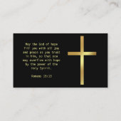 Minimalistisch Visitekaartje van de dominee (Achterkant)