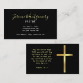 Minimalistisch Visitekaartje van de dominee (Voorkant / Achterkant)