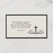 Minimalistisch Visitekaartje van de dominee (Achterkant)