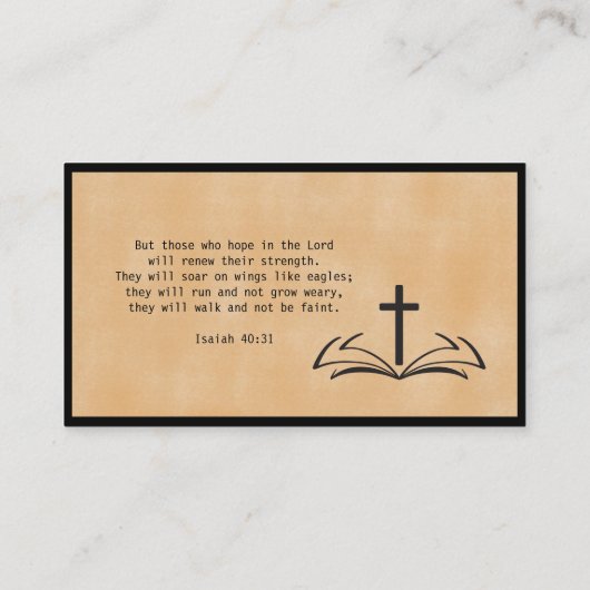 Minimalistisch Visitekaartje van de dominee (Achterkant)