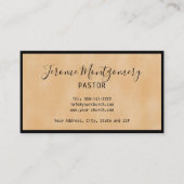 Minimalistisch Visitekaartje van de dominee (Voorkant)