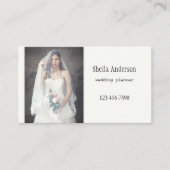 Minimalistisch Visitekaartje van de Elegant Weddin (Voorkant)