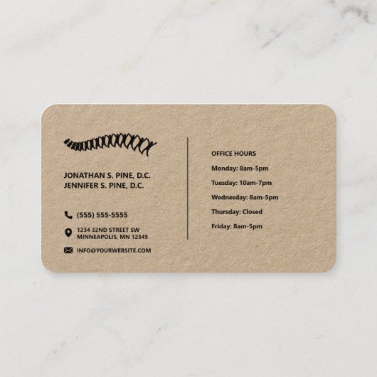 Minimalistisch Visitekaartje van de Logo van de we (Achterkant)