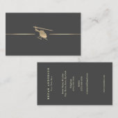 Minimalistisch Visitekaartje van de luchtvaart (Voorkant / Achterkant)