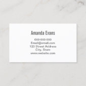 Minimalistisch visitekaartje van de make-up-kunste (Achterkant)