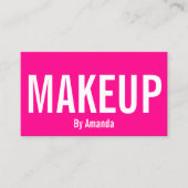 Minimalistisch visitekaartje van de make-up-kunste (Voorkant)