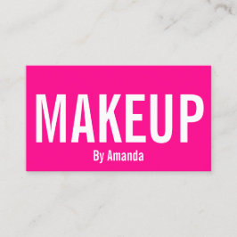 Minimalistisch visitekaartje van de make-up-kunste