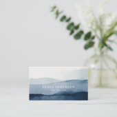 Minimalistisch Visitekaartje van de Nautische Wate (Staand voorkant)